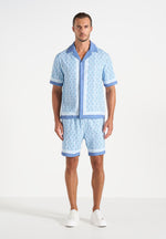 Eiffel Monogram Resort Shirt - Blue