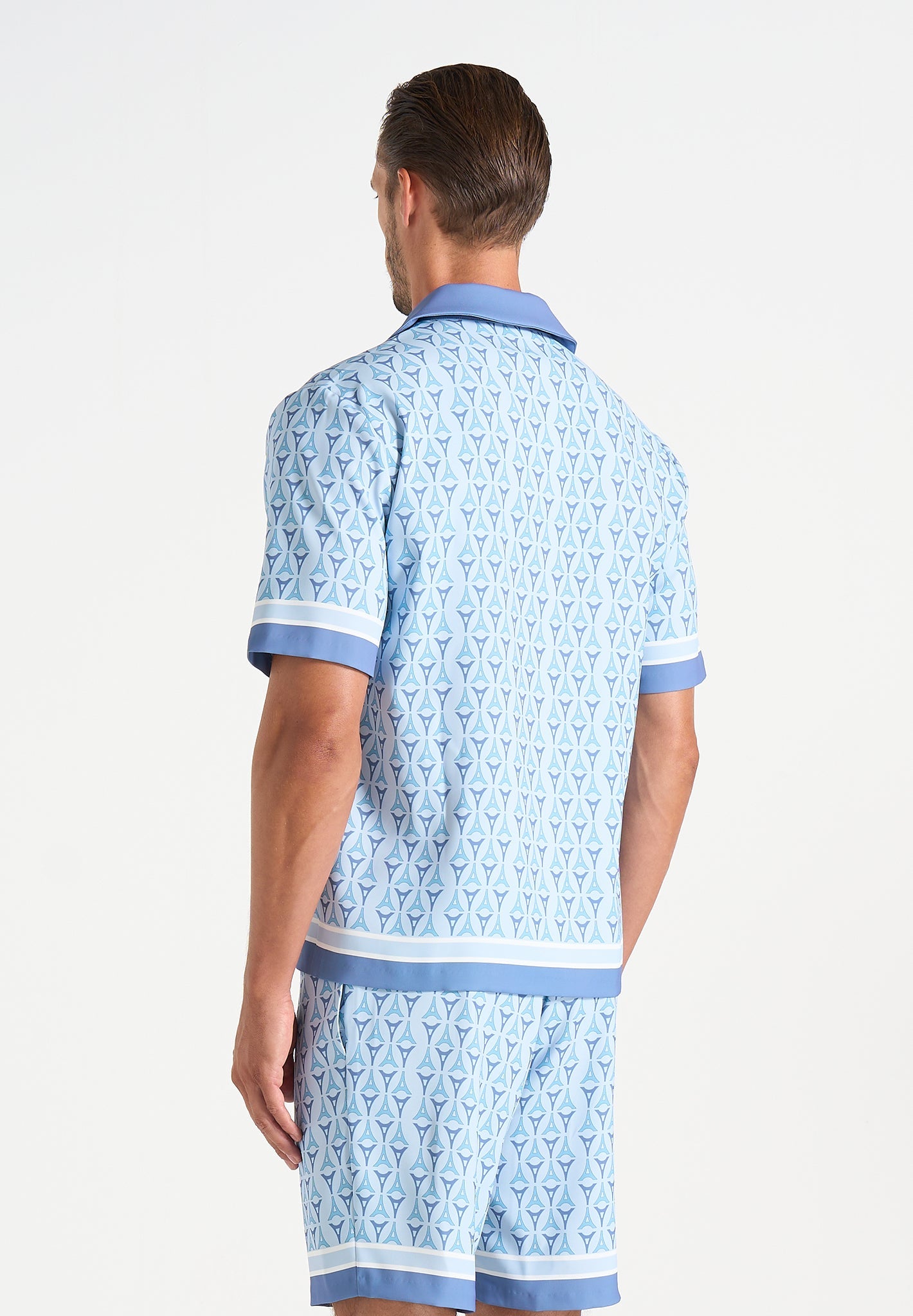Eiffel Monogram Resort Shirt - Blue