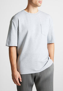 Oversized Fit Cotton T-Shirt - Grey