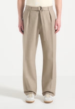 relaxed-fit-textured-belted-tailored-trousers-beige