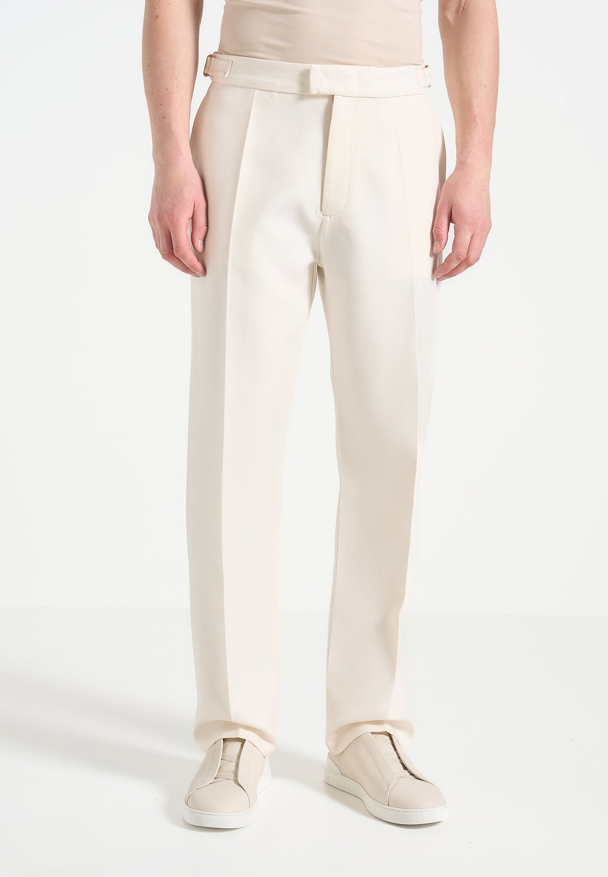 Joseph - Regular Fit Tailored Trousers - Off White