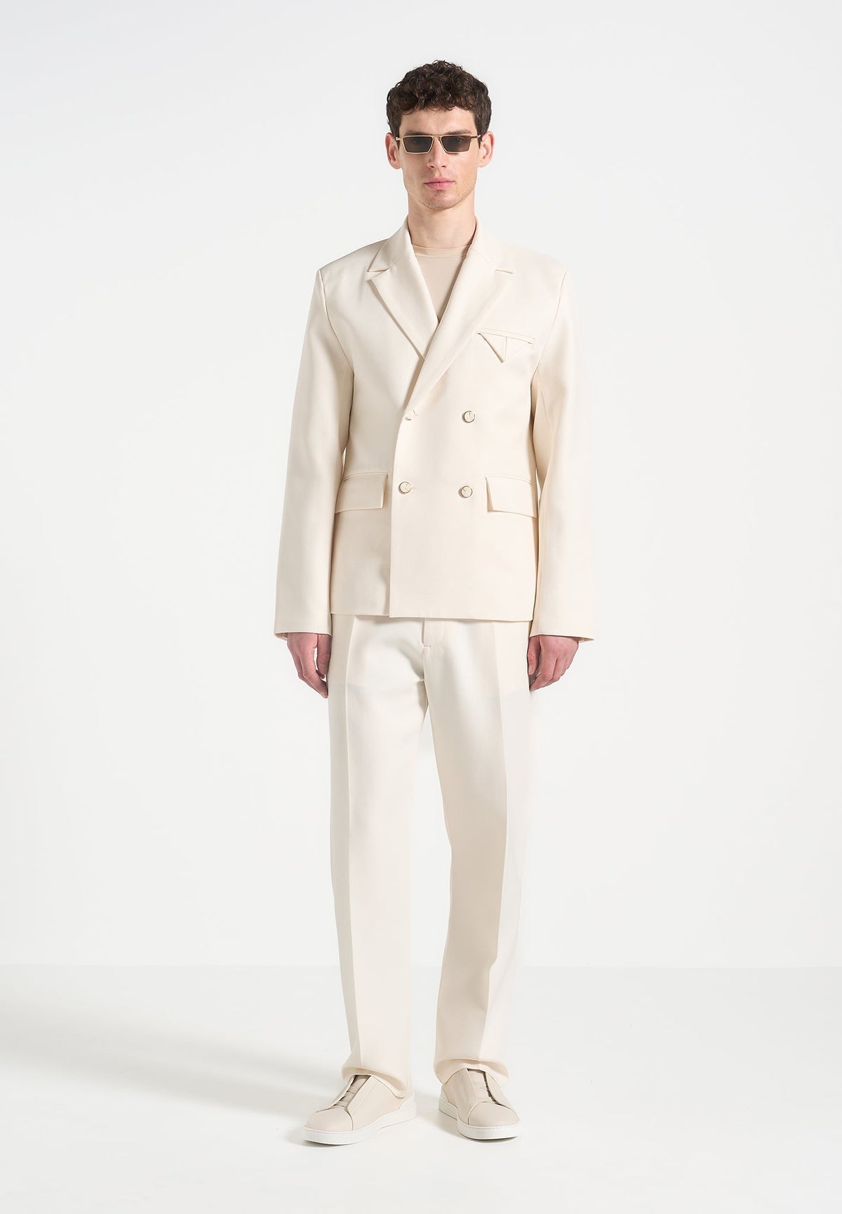Joseph - Regular Fit Tailored Trousers - Off White