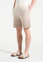 ombre-knit-shorts-beige-white