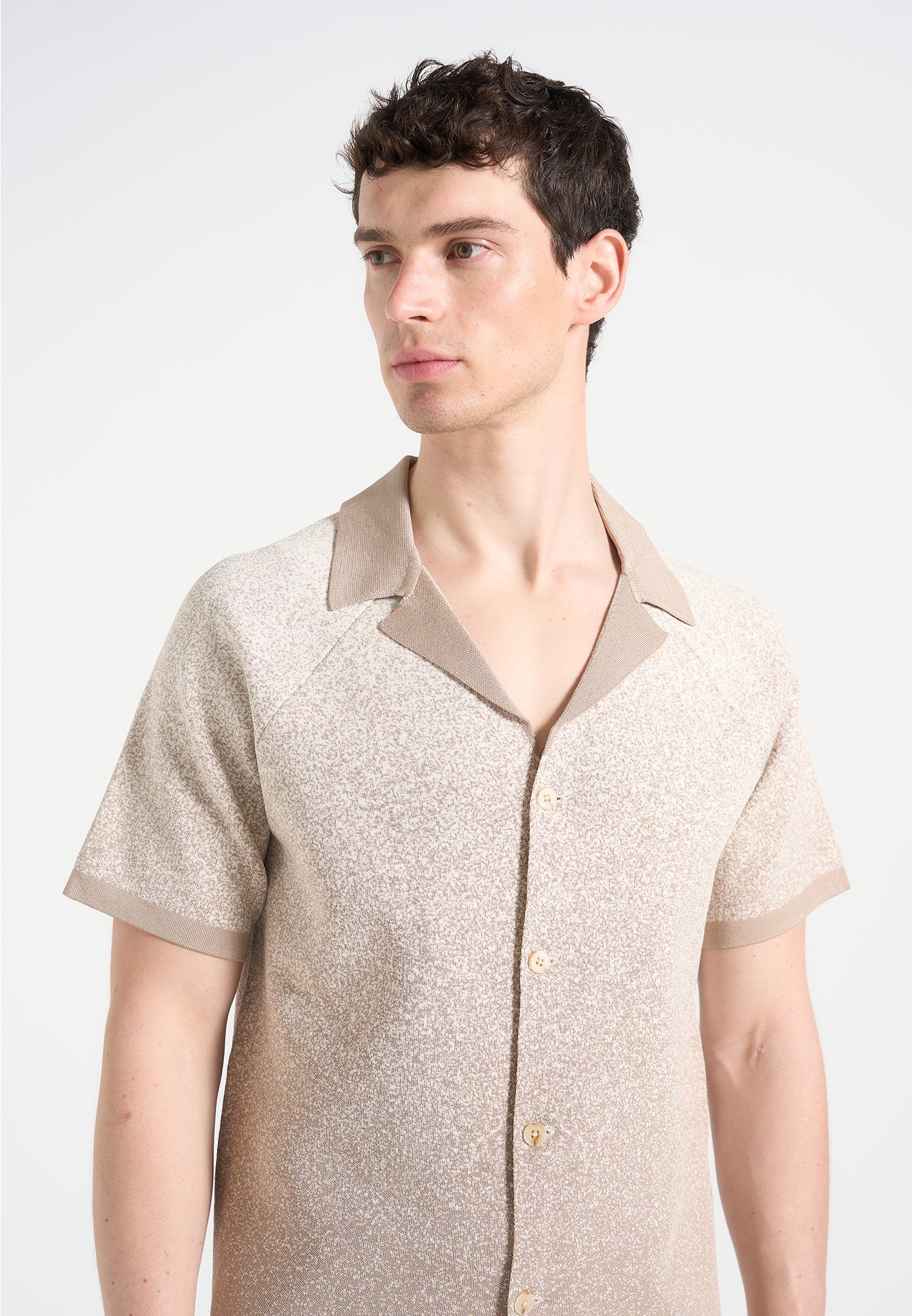 ombre-knit-revere-shirt-beige-white