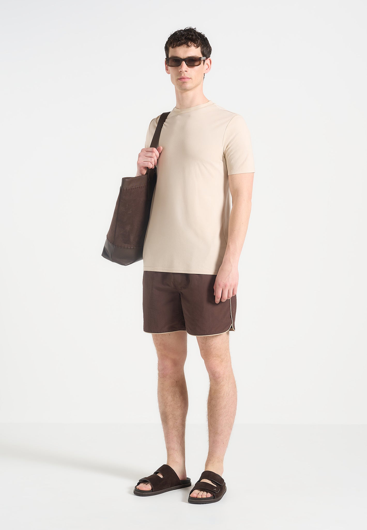 swim-shorts-with-contrast-waistband-brown