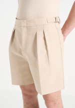 twin-pleat-chino-shorts-with-stitch-detail-beige