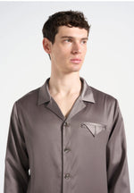 Constant - Satin Overshirt - Taupe