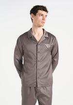 Constant - Satin Overshirt - Taupe