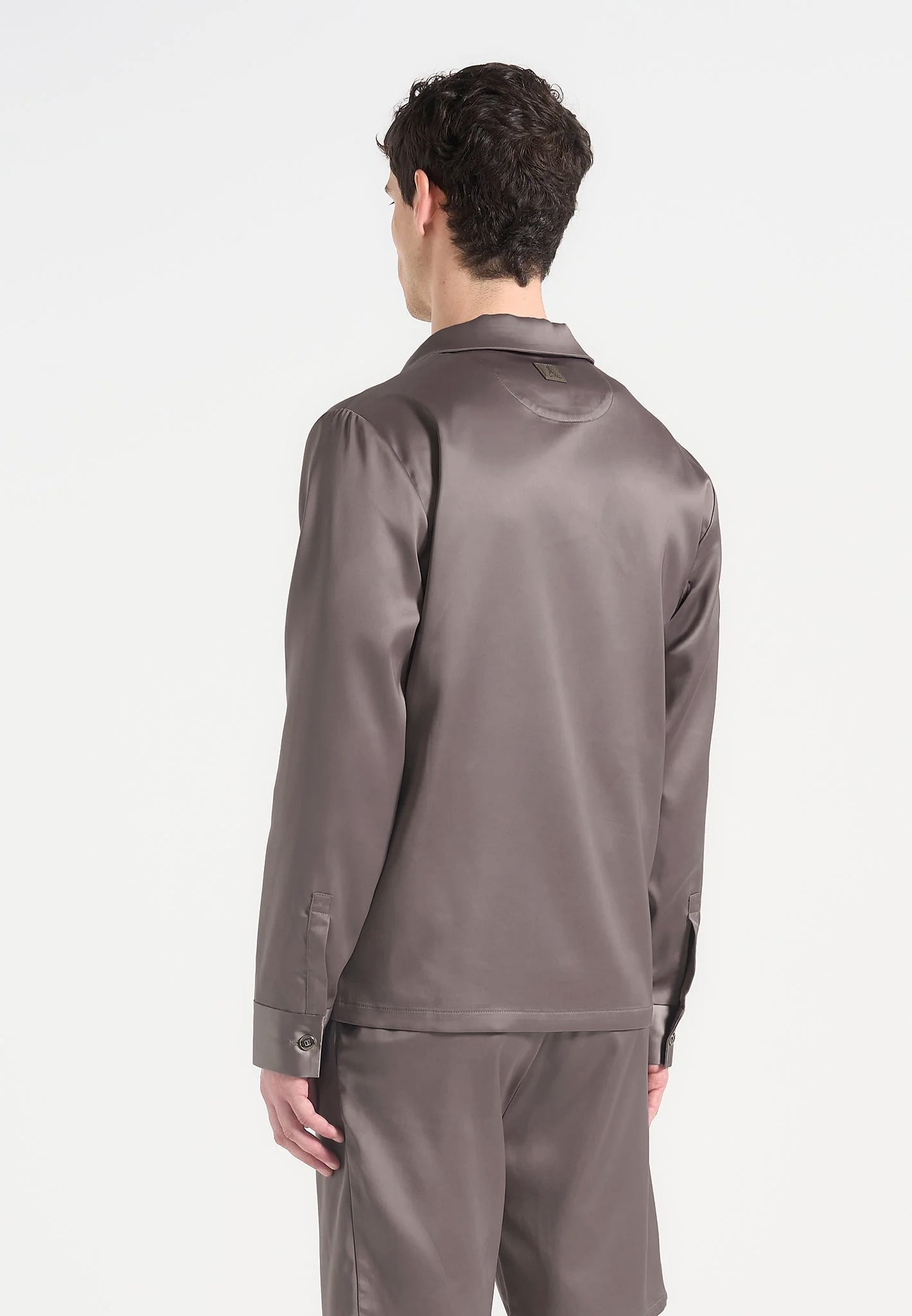 Constant - Satin Overshirt - Taupe