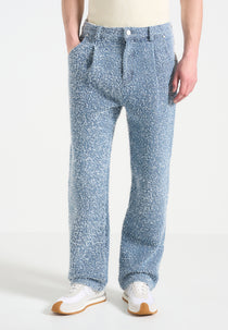 Arnault - Boucle Pleated Jeans - Blue
