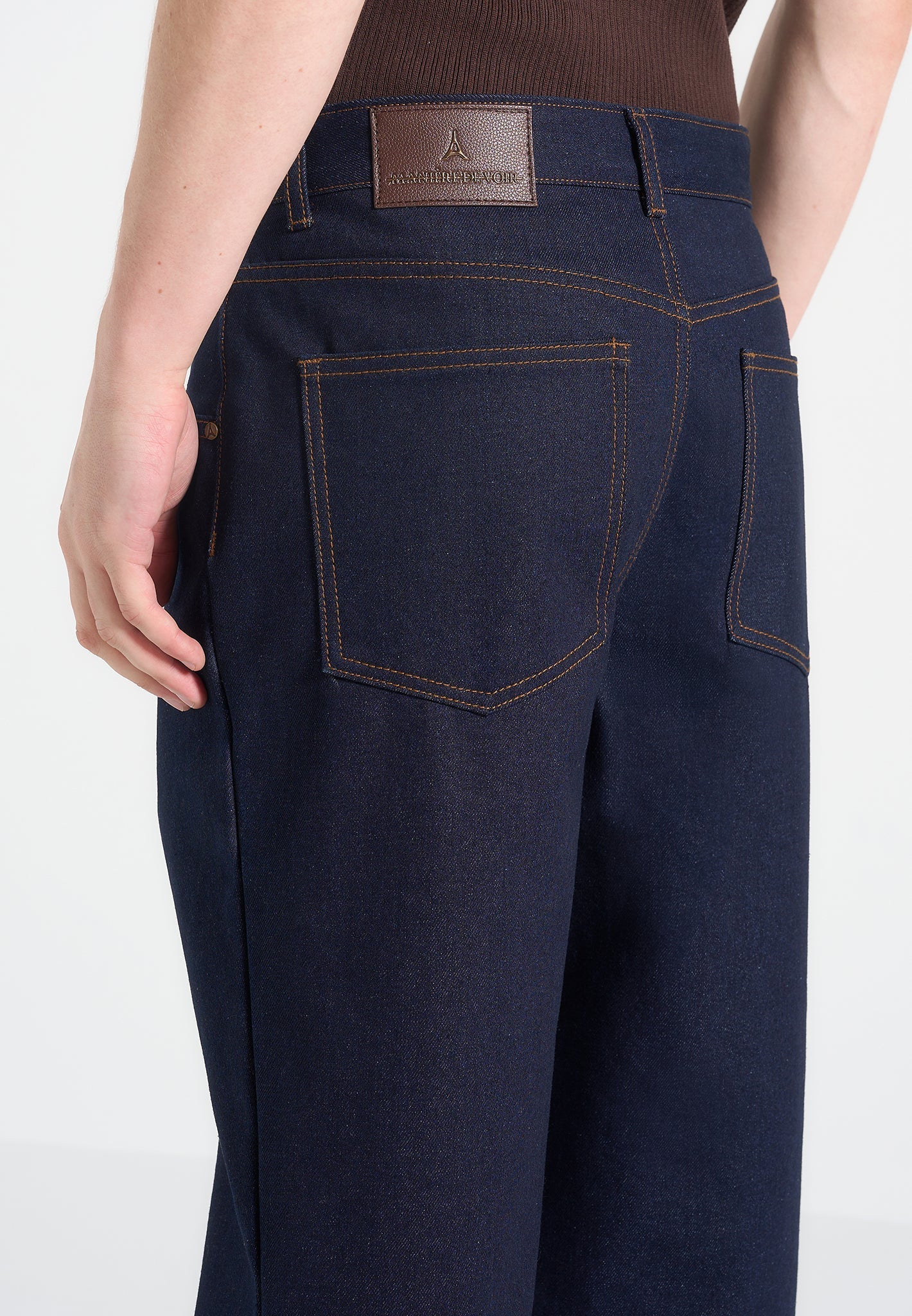 Jean Droit Homme GARDEUR Délavé Indigo – Coupe Normale – Tissu Stretch Infroissable | Pantalon Jean Durable Couleur Longue Durée