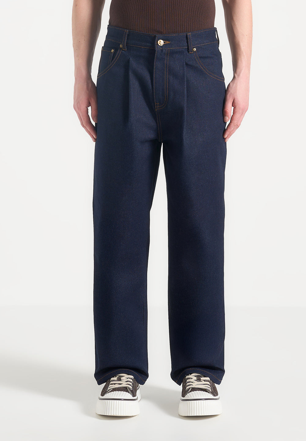 pleated-denim-jeans-indigo
