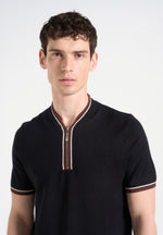 crew-neck-zip-polo-shirt-black