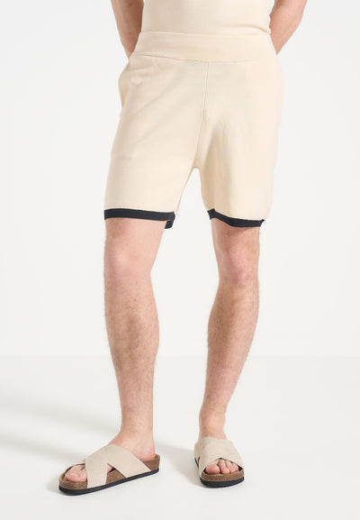 contrast-detail-knit-shorts-cream