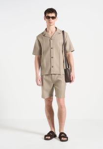 Felix - Tailored Shirt With Crease - Beige