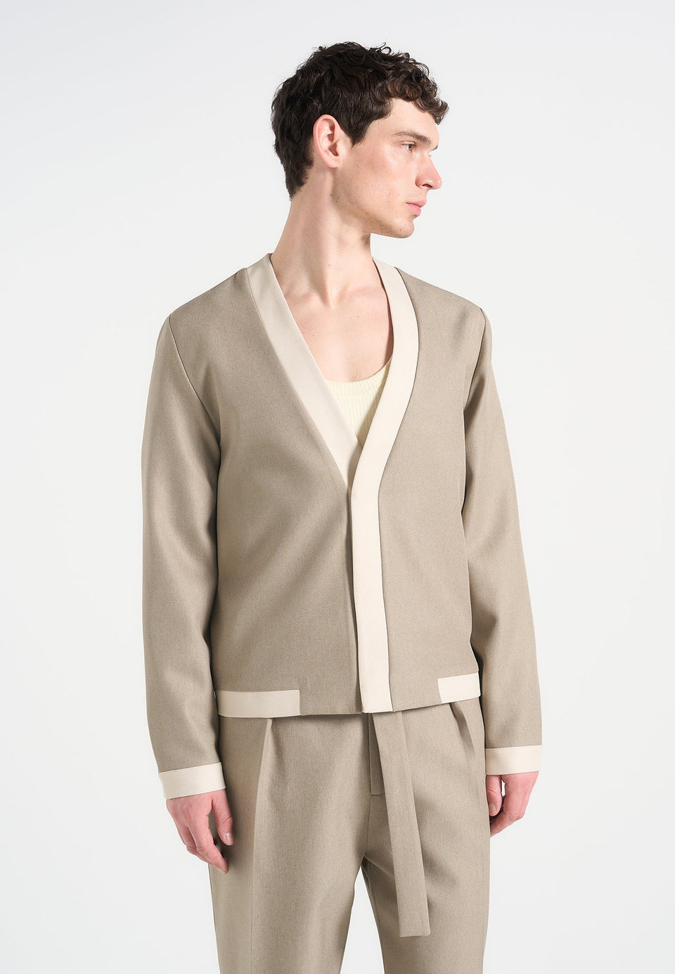 clovis-tailored-cardigan-with-contrast-placket-beige