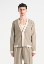 tailored-cardigan-with-contrast-placket-beige
