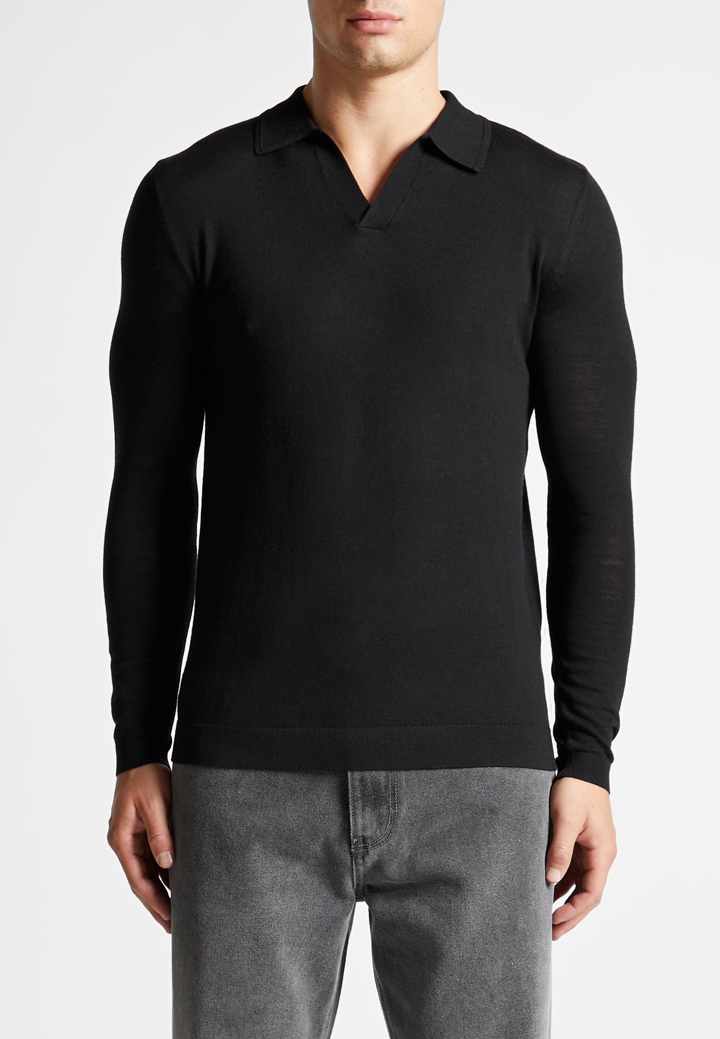 merino-wool-long-sleeve-revere-polo-shirt-black