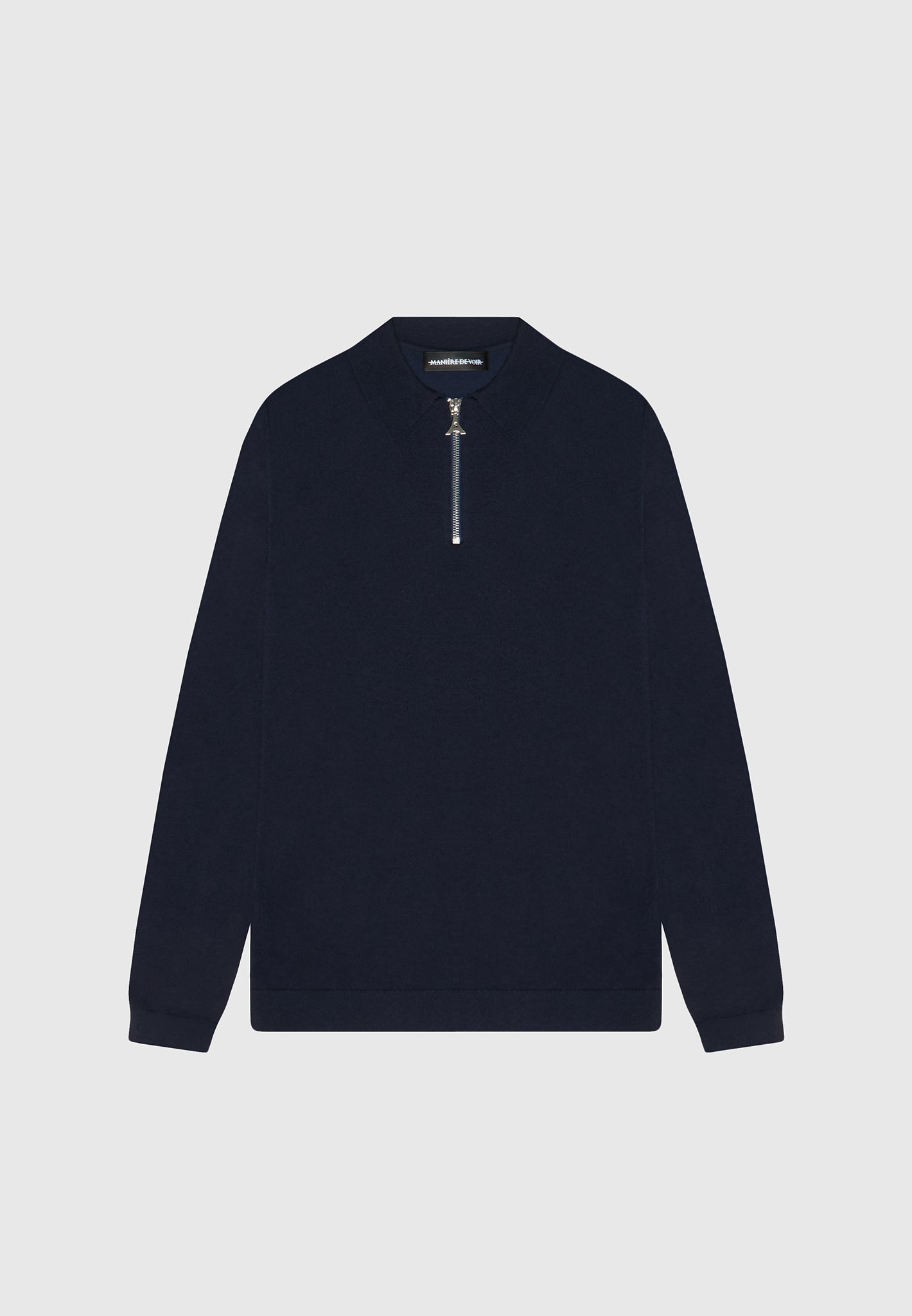 merino-wool-long-sleeve-polo-top-with-zip-navy