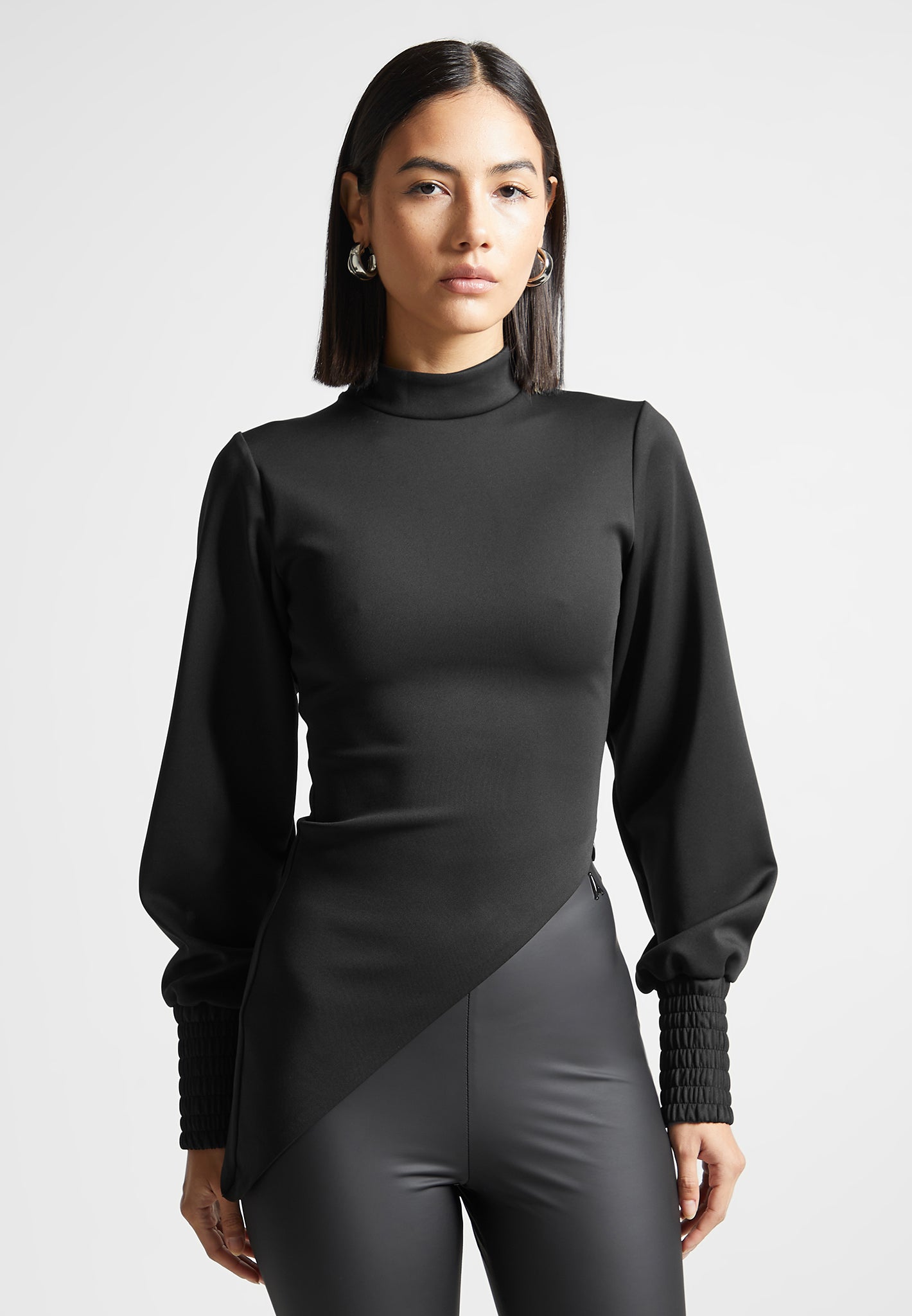 mock-neck-asymmetric-top-black