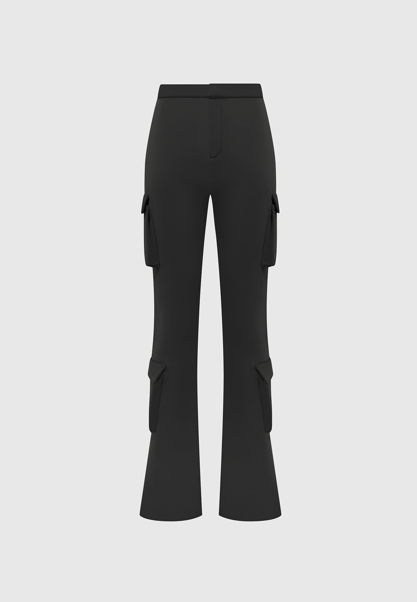 neoprene-cargo-fit-and-flare-leggings-black