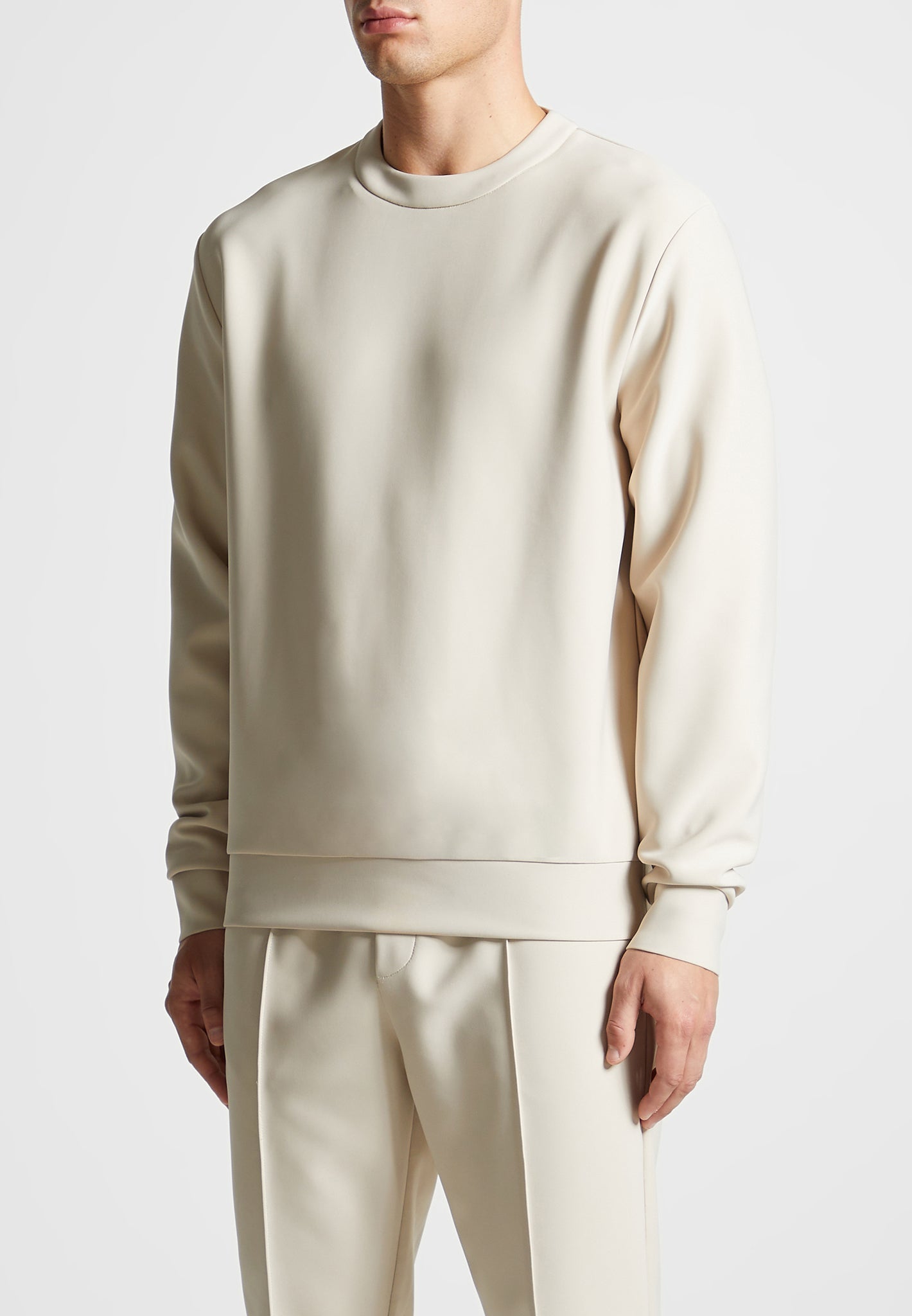 neoprene-regular-fit-crew-neck-jumper-stone