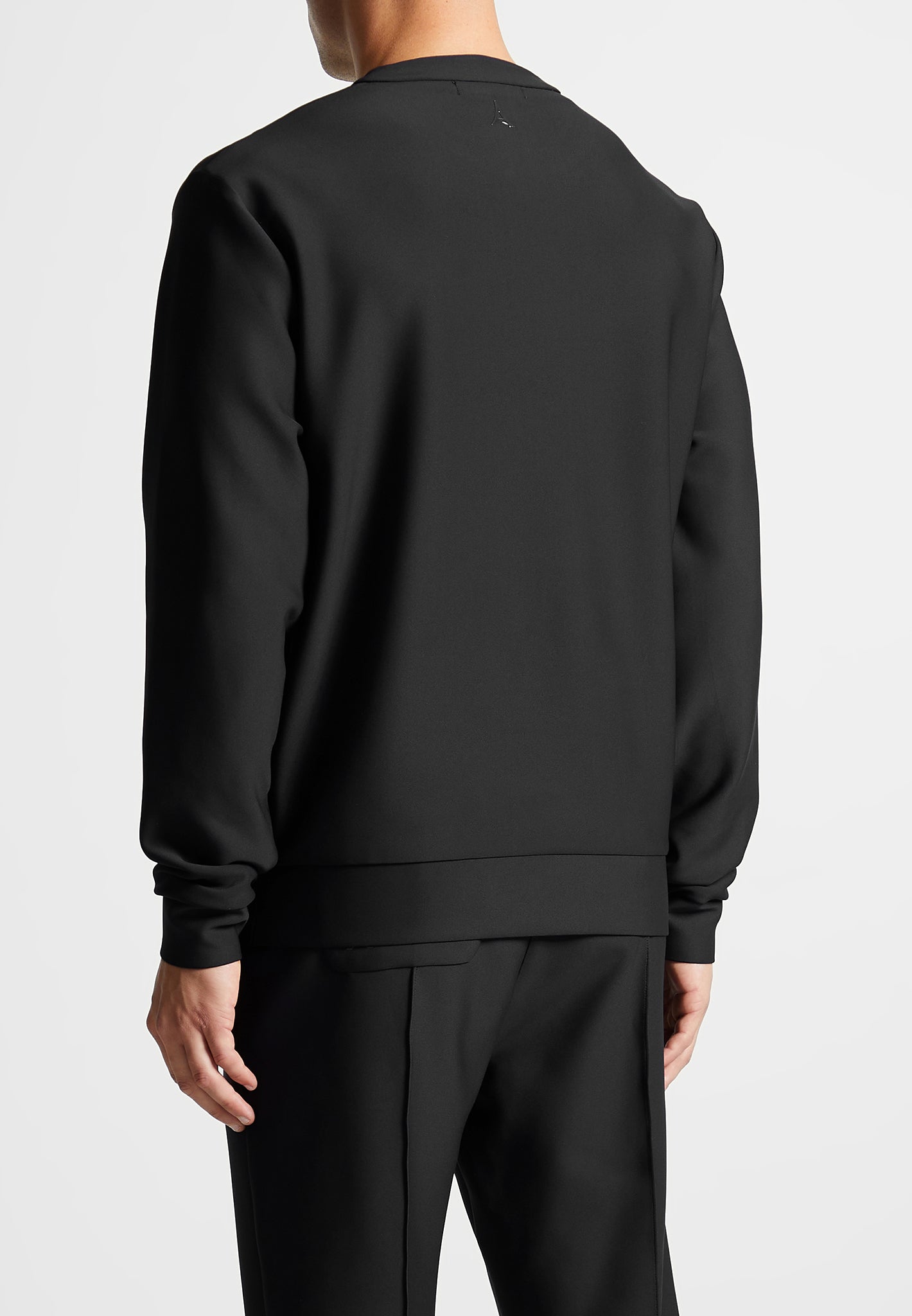 neoprene-regular-fit-crew-neck-jumper-black