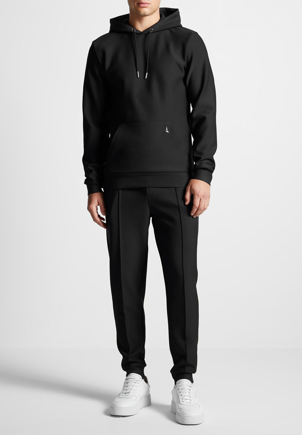 neoprene-regular-fit-hoodie-black