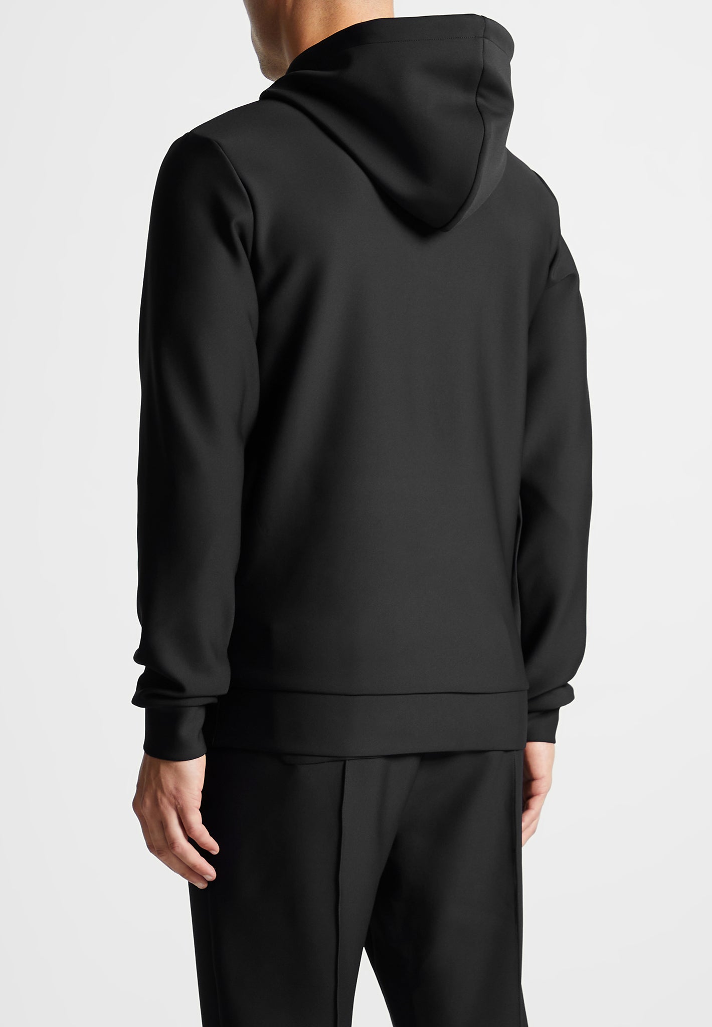 neoprene-regular-fit-hoodie-black