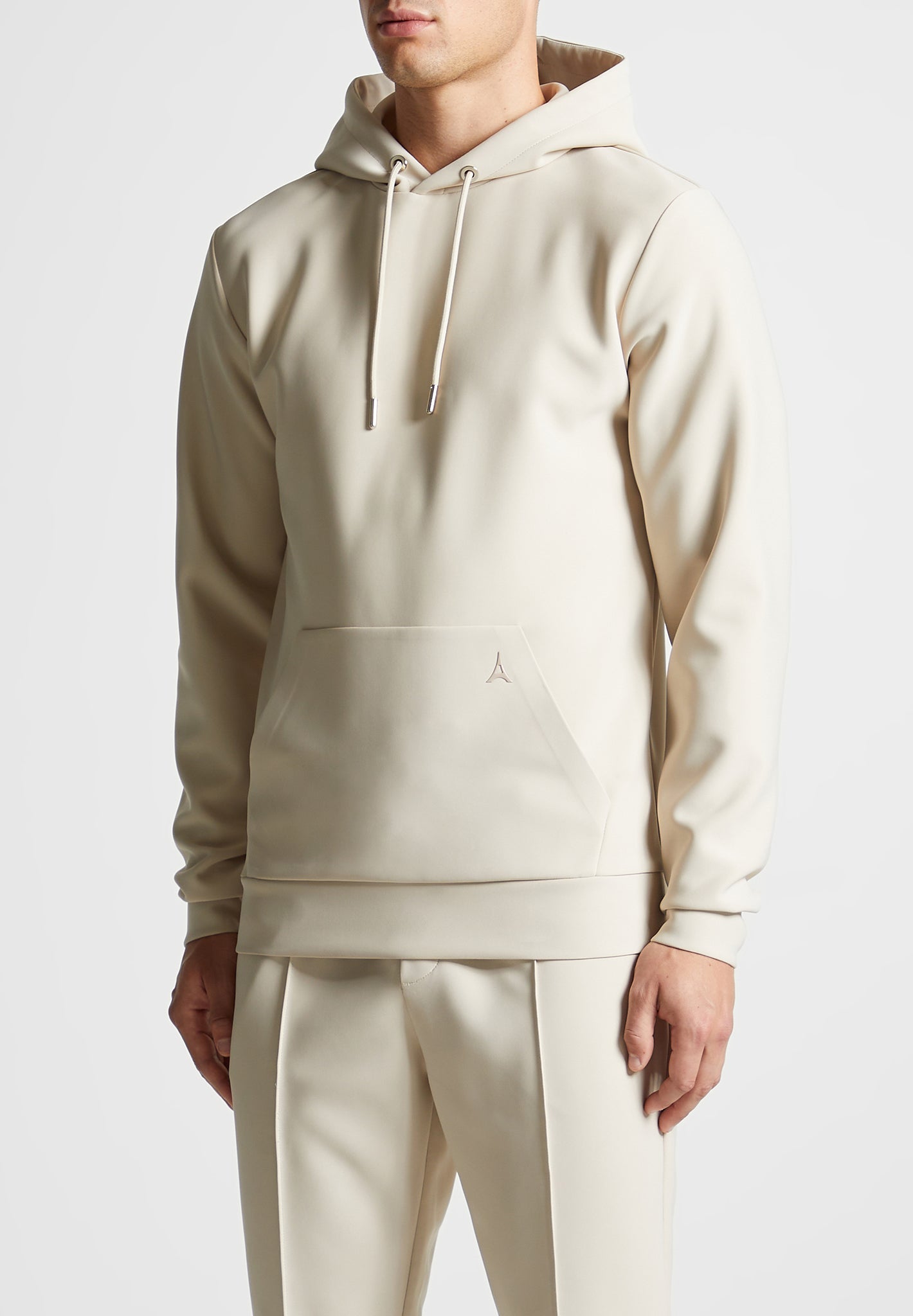 essentials hoodie stone