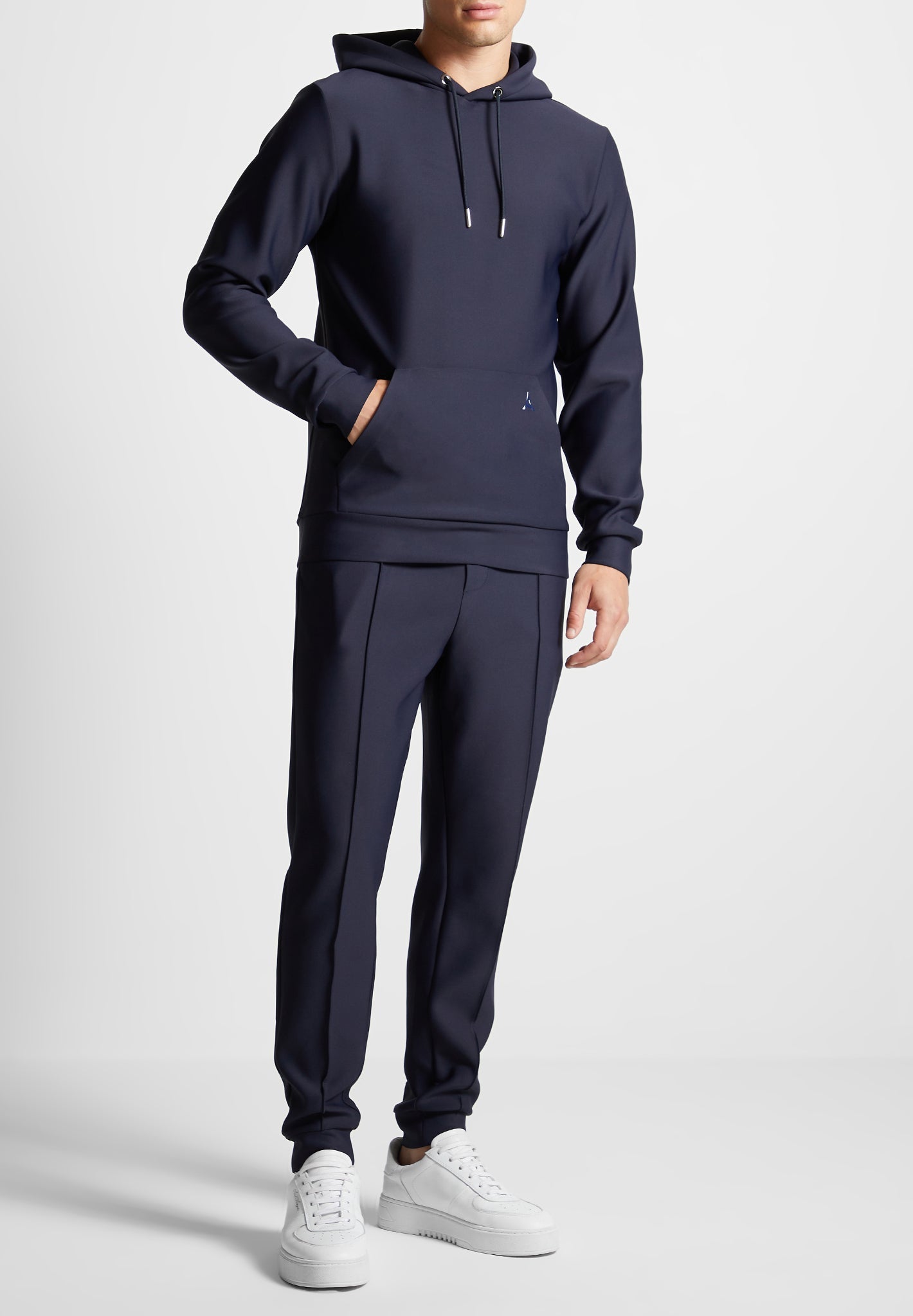 neoprene-tapered-fit-pintuck-joggers-navy