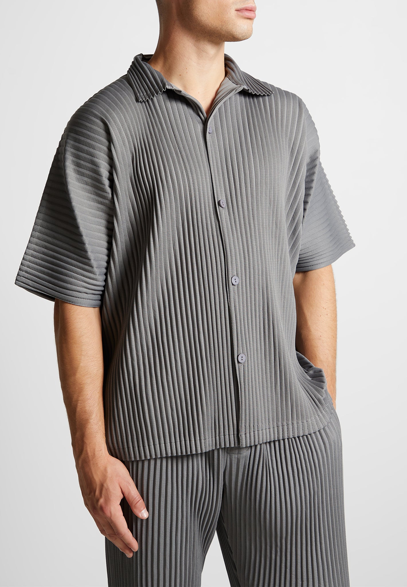 pleated-shirt-grey