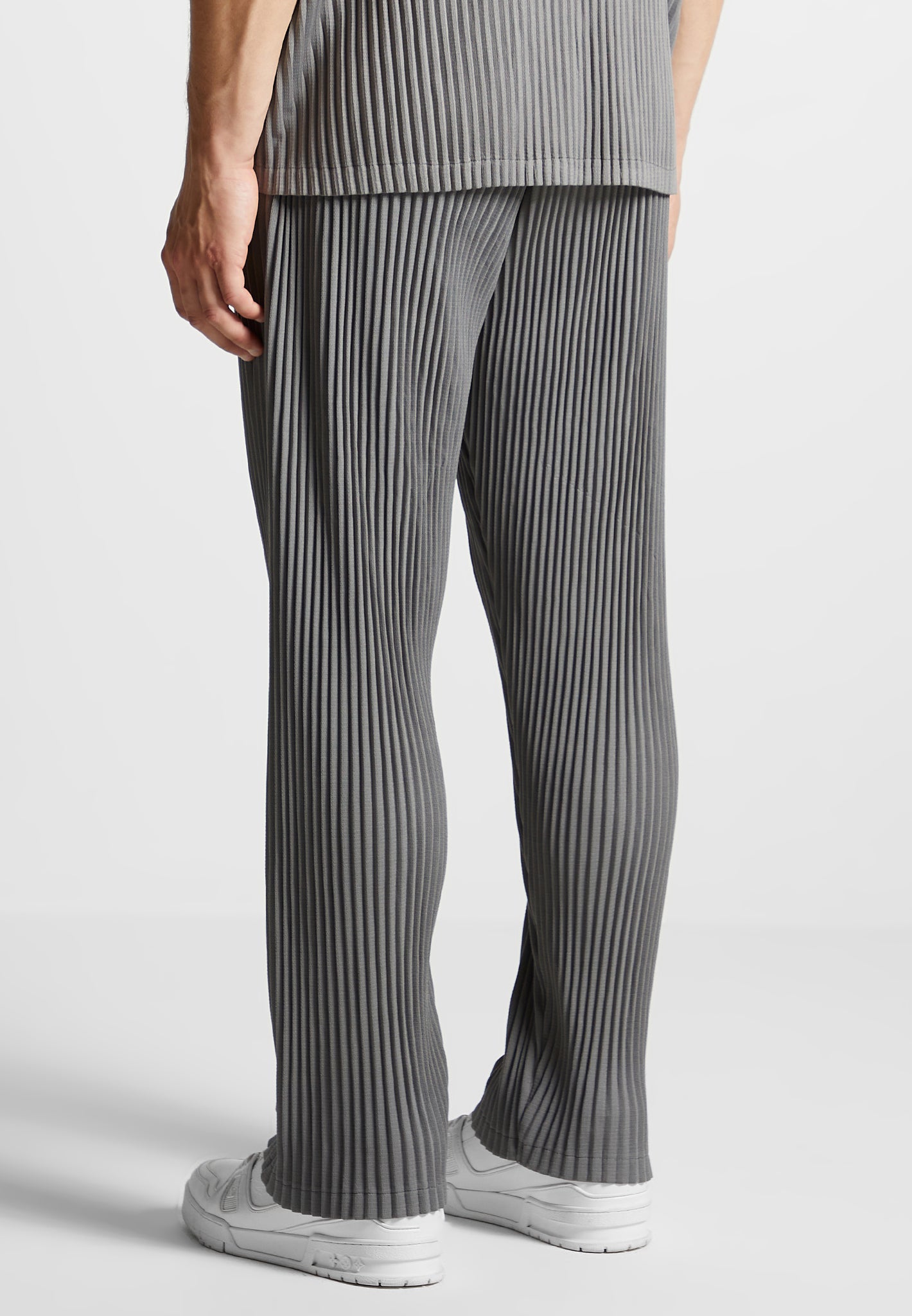 Pleated Trousers Grey Mani re De Voir