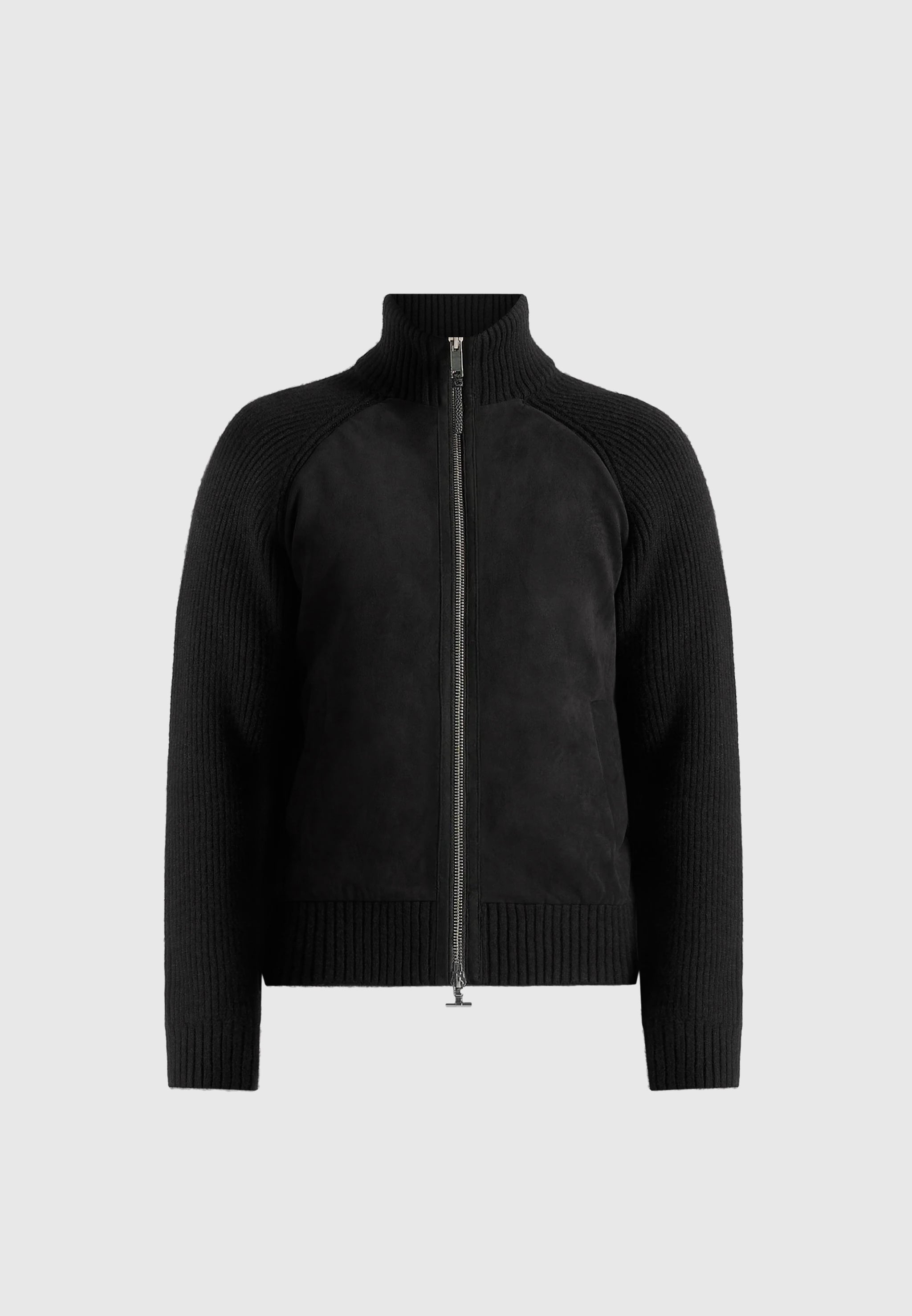 Rami - Suede & Knit Jacket - Black