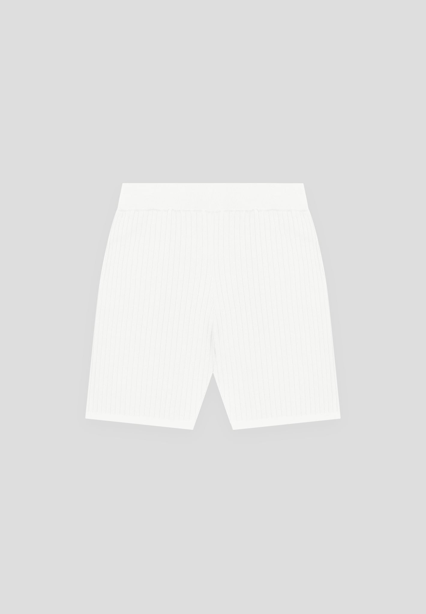 Ribbed Shorts - Cream