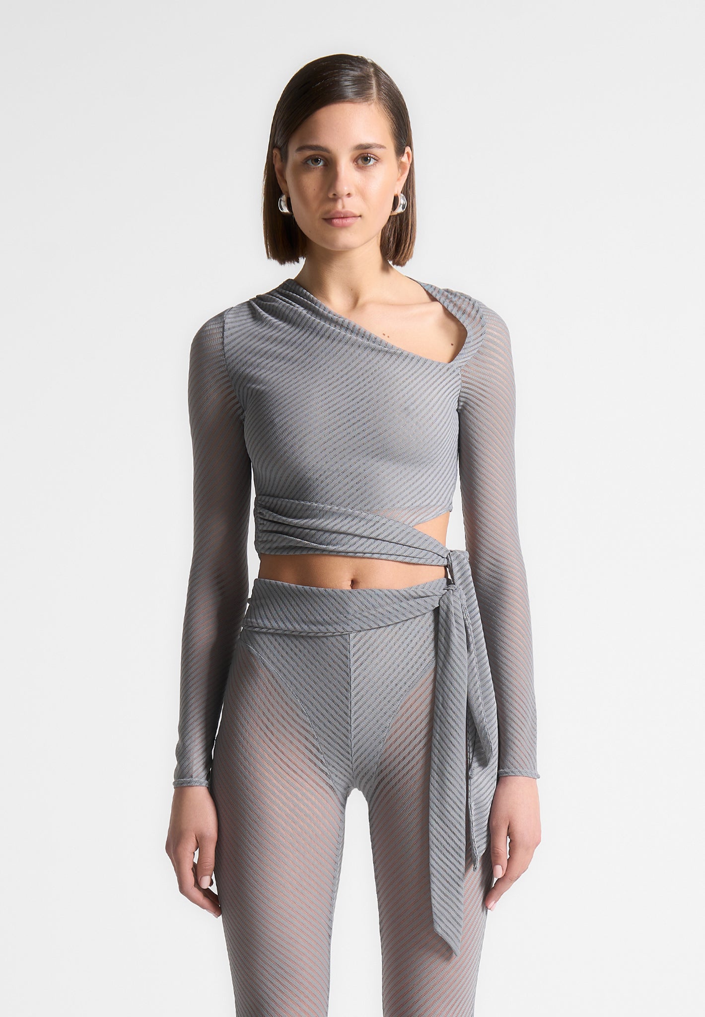 ribbed-sheer-top-with-tie-grey