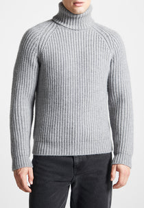 Roll Neck Chunky Knit Jumper - Grey