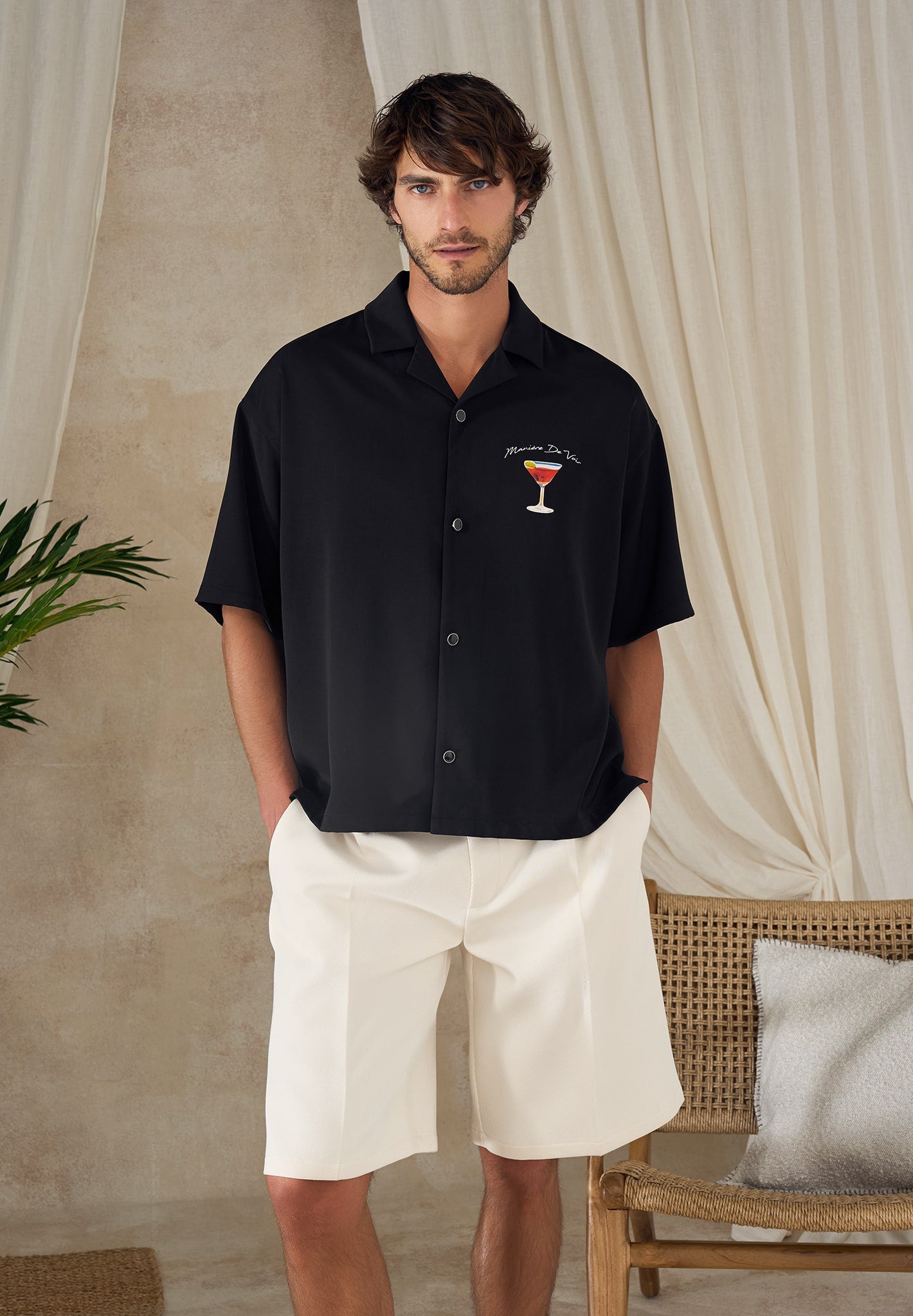 St. Barts - Relaxed Fit Shirt - Black 