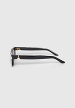 Milan - Curved-Frame Sunglasses - Black
