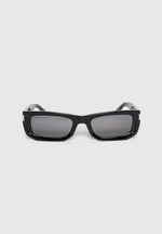Milan - Curved-Frame Sunglasses - Black