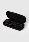 Milan - Curved-Frame Sunglasses - Brown