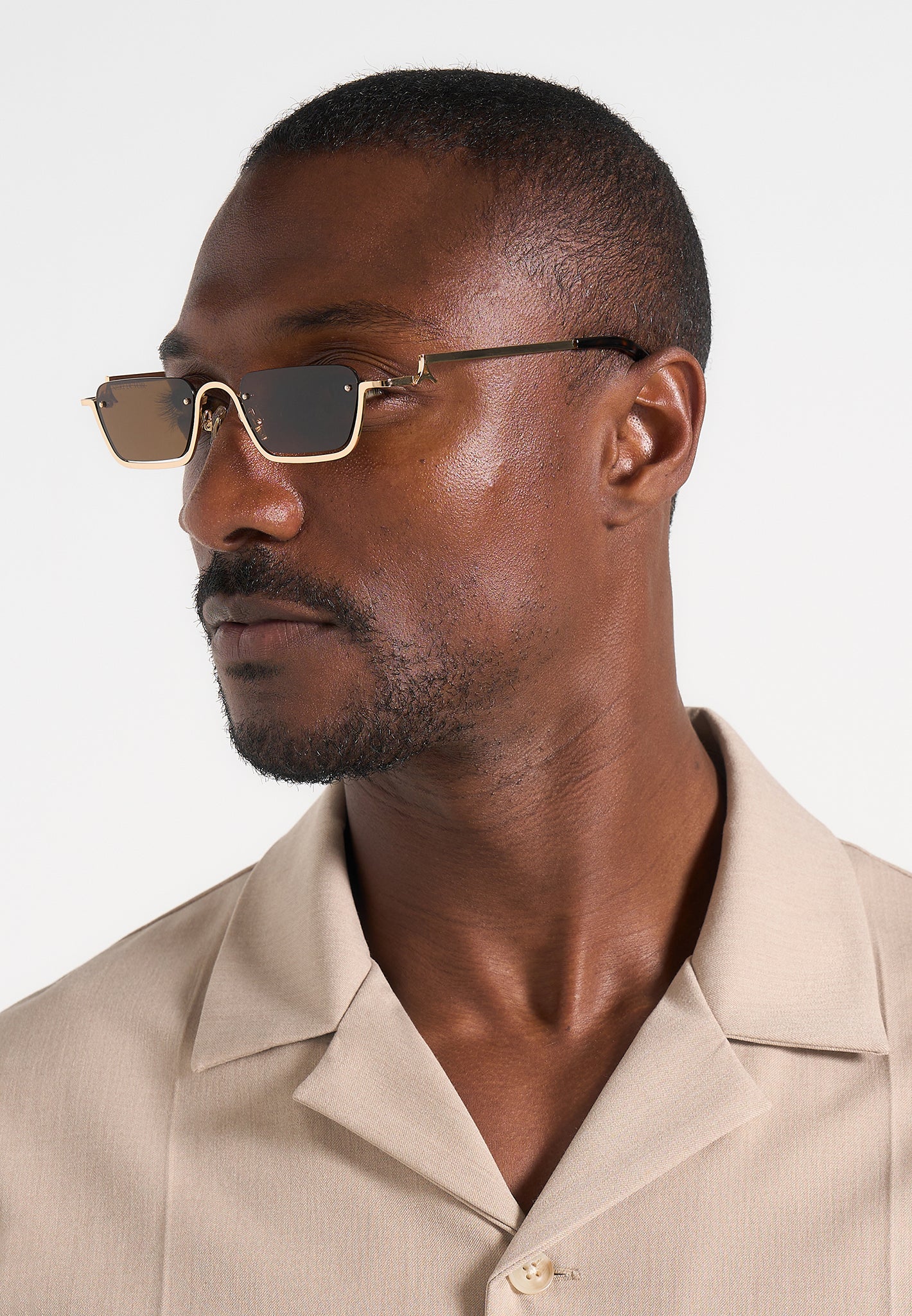 Kai - Frameless Sunglasses - Gold