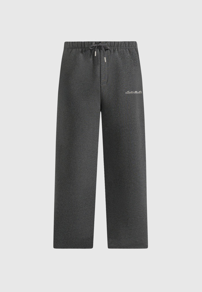JS003 - Unisex Signature Wide Leg Joggers - Charcoal Grey