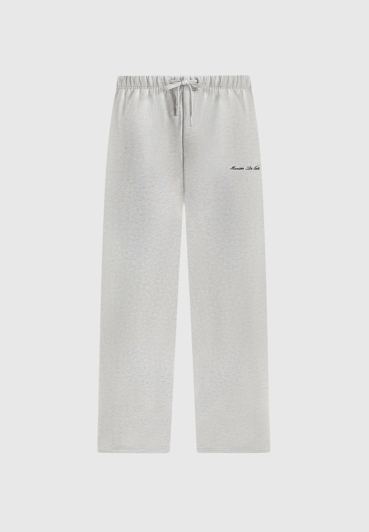 JS003 - Unisex Signature Wide Leg Joggers - Marl Grey