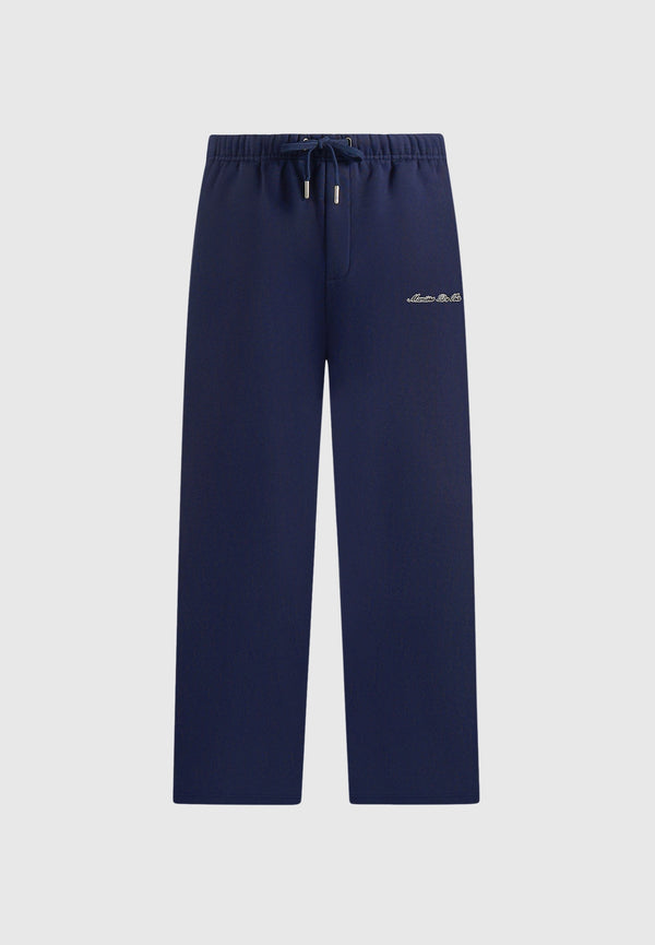 JS003 - Unisex Signature Wide Leg Joggers - Navy