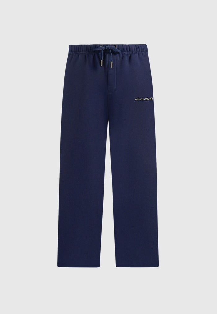 JS003 - Unisex Signature Wide Leg Joggers - Navy
