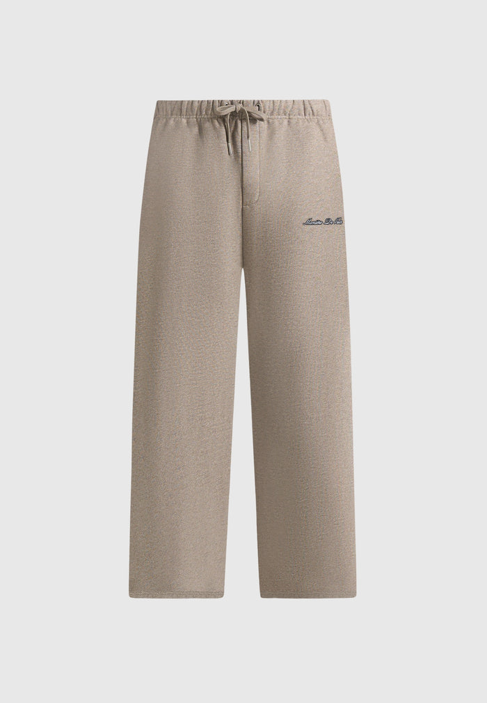 JS003 - Unisex Signature Wide Leg Joggers - Taupe