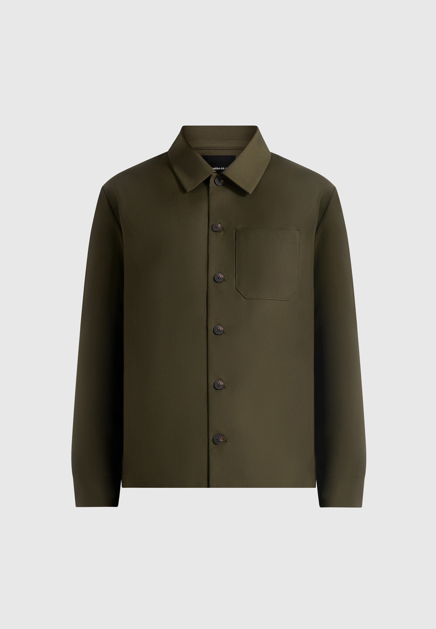 Valentin - Classic Tailored Long Sleeve Shirt - Olive