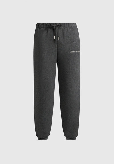 JS005 - Signature Regular Fit Cuffed Joggers - Charcoal Grey