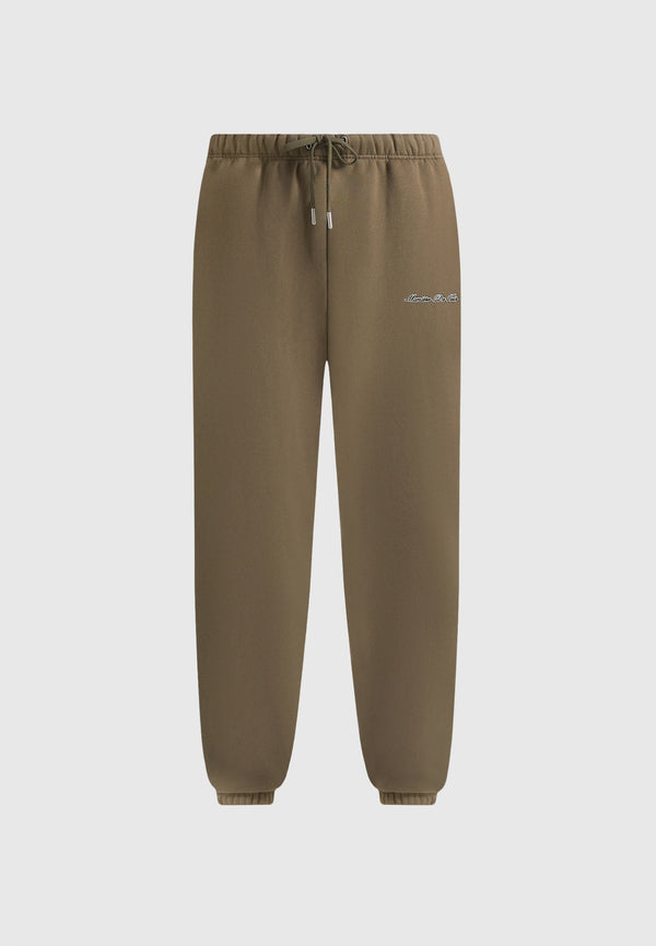 JS005 - Signature Regular Fit Cuffed Joggers - Olive